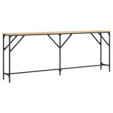 Console Table Sonoma Oak 200x29x75 cm Engineered Wood 837778