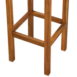 Bar Chair Set of 2 Natural wood Solid acacia wood Medium 44016