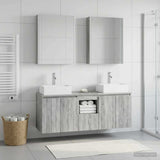 Bathroom Cabinet Set 5 pcs Grey Sonoma Engineered Wood 3406412