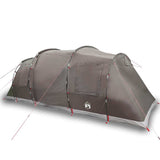 Family Tent Tunnel 6-Person Brown Waterproof 4009420