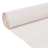 Double-Sided Garden Fence 110x400 cm White 317156