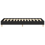 Bed Frame No Mattress Black 90x200 cm Engineered Wood 861049