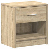 Bedside Cabinets 2 pcs with Drawer Sonoma Oak 39x28x41 cm 858754