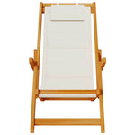 Beach Chair with Cushion 2 pcs Brown x x Solid Acacia wood 3325142