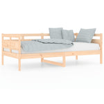 ZNTS Day Bed without Mattress Solid Wood Pine 90x190 cm Single 820307