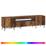LED TV Cabinet Old Wood Engineered Wood 896913