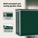 Garden Shed Green Galvanised steel, metal Large Garden Shed 316225