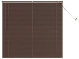 Venetian Blind Dark Brown with Pattern 150 x 120 cm 25 mm PVC 42003792