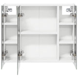 Bathroom Mirror Cabinet White 60 x 14.5 x 50 cm Engineered wood 889071