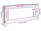 Basement Window RISOR 110 x 70 cm PVC and Glass Anthracite 42047301