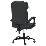 Reclining Office Chair Black Faux Leather 349815