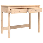 ZNTS Desk with Drawers 100x50x78 cm Solid Wood Pine 824643