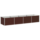 Raised Garden Bed Brown 320 x 80 x 55 cm cold-rolled steel 8006421