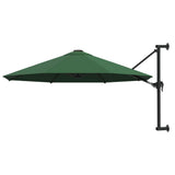 Wall-Mounted Parasol with Metal Pole 300 cm Green 44864