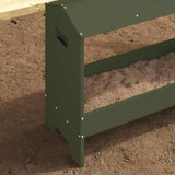 Chicken Feeding Trough Olive Green 81 x 32 x 53.5 cm 874619