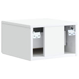 Wall-Mounted Bedside Cabinet 2 pcs White 33 x 34.5 x 20 cm 898426