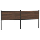 Replace Headboard Brown Oak 200 cm Engineered Wood and Steel 4007803