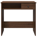 Desk Brown Oak 80x40x75 cm Engineered Wood 860478