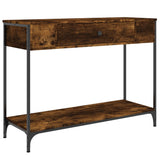 Console Table Smoked Oak 100x34.5x75 cm Engineered Wood 834162