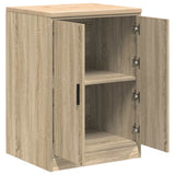 ZNTS Garage Storage Cabinet Sonoma Oak 60x51x85 cm Solid Wood Pine 860573