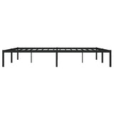 Metal Bed Frame without Mattress Black 183x213cm 373660