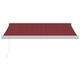 Manual Retractable Awning Burgundy 350x250 cm 3215314