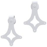 Sliding Door Hardware Kit 183 cm Steel White 151703