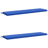 2-Piece Bench Cushions SOEST 2 pcs 100% Polyester Royal Blue 949055