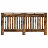 Radiator Cover Smoked Oak 172 x 19 x 81.5 cm Engineered Wood 884075