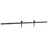 Sliding Door Hardware Kit 213.5 cm Steel Black 4009705