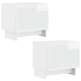 TV Cabinet High Gloss White Engineered Wood 896019