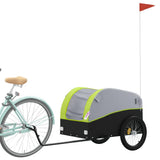 Bike Trailer Black and Green 45 kg Iron 94137