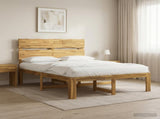 Double Bed Frame with Headboard ROSTOCK White 140 x 200 cm 3405487