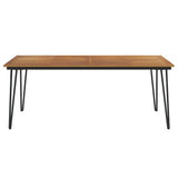 Garden Table with Hairpin Legs 200x90x75 cm Solid Wood Acacia 319522