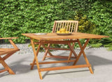 Folding Garden Table 90x90x75 cm Solid Wood Acacia 319671