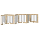 Dog Gate with Stands 6 pcs Sonoma Oak 80 x 80 cm 892086