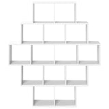 Wall Shelf White 120 x 20 x 136 cm Engineered Wood 8012156
