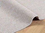 Area Rugs Square LUGO Cream and Grey 240 x 240 cm Polyester 42022722
