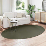 Area Rugs Oval HUARTE Forest Green 160 x 230 cm 100% Polyester 4103646