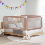 Toddler Safety Bed Rail Taupe 180x25 cm Fabric 10222