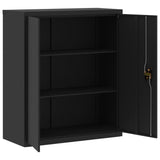 File Cabinet Black 90x40x145 cm Steel 3188324