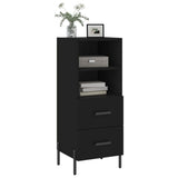 Sideboard Black 34.5x34x90 cm Engineered Wood 828677