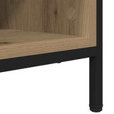 Shoe Cabinet with Shelf Artisan Oak 131 x 35 x 50 cm 881311