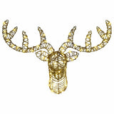 Reindeer Pull Sleigh Warm white 68 x 36.5 x 62.5 cm Rattan 42019067