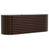 Raised Bed Brown 240 x 80 x 81 cm Steel 42008134