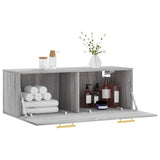 Wall Cabinet Grey Sonoma 100x36.5x35 cm Engineered Wood 830122