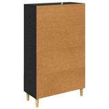 Highboard Black Oak 70 x 31 x 115 cm Engineered Wood 880853
