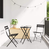 Folding Bistro Set 3 pcs Anthracite Steel 42002972