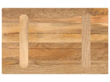 Table Top 60x50x3.8 cm Rectangular Solid Wood Mango 371522