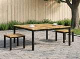 Coffee Table White and Black 100 x 100.5 x 45 cm 901744